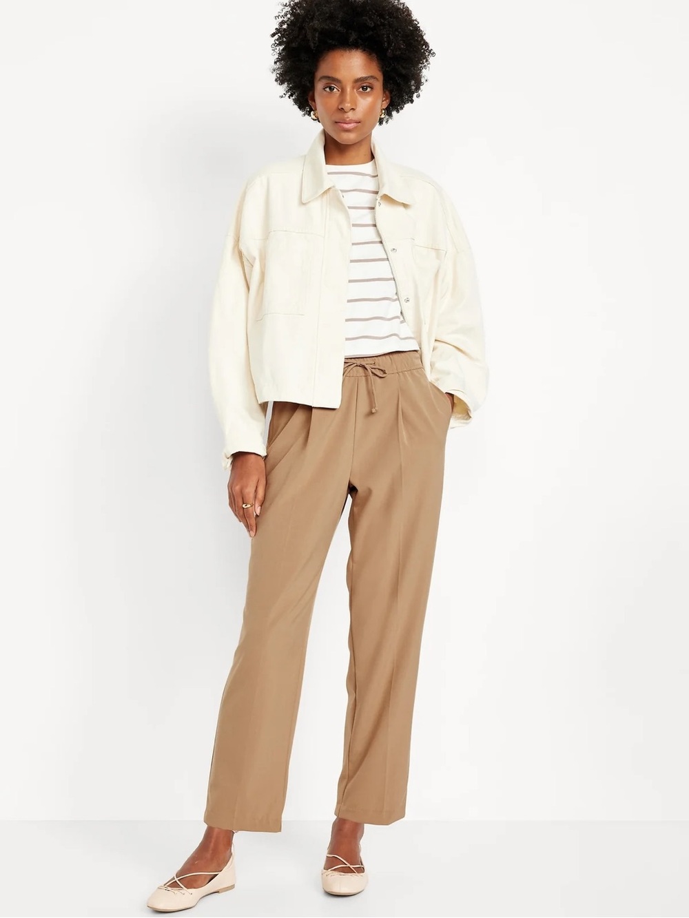 •• Old Navy High-Waisted Billie Straight Ankle Trouser Teakwood Plus Size 2X